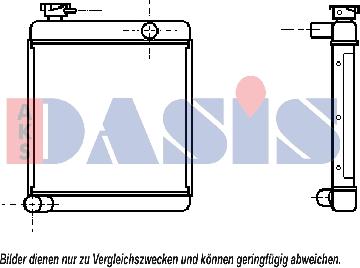 AKS Dasis 020018N - Radiators, Motora dzesēšanas sistēma autodraugiem.lv