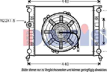 AKS Dasis 020012N - Radiators, Motora dzesēšanas sistēma autodraugiem.lv