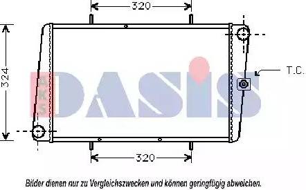 AKS Dasis 020210N - Radiators, Motora dzesēšanas sistēma autodraugiem.lv