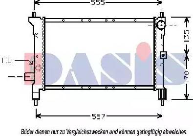 AKS Dasis 020280N - Radiators, Motora dzesēšanas sistēma autodraugiem.lv