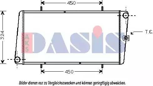 AKS Dasis 020230N - Radiators, Motora dzesēšanas sistēma autodraugiem.lv