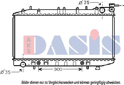 AKS Dasis 070003N - Radiators, Motora dzesēšanas sistēma autodraugiem.lv