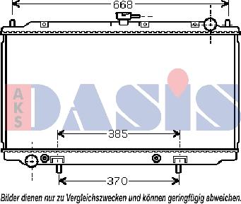 AKS Dasis 070086N - Radiators, Motora dzesēšanas sistēma autodraugiem.lv