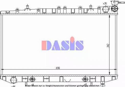 AKS Dasis 070081N - Radiators, Motora dzesēšanas sistēma autodraugiem.lv