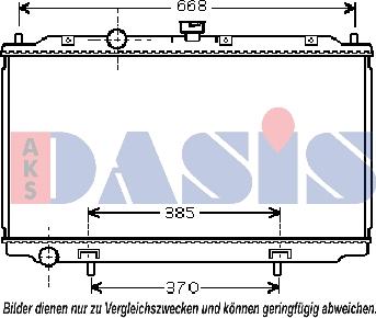 AKS Dasis 070088N - Radiators, Motora dzesēšanas sistēma autodraugiem.lv