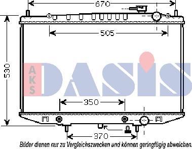 AKS Dasis 070147N - Radiators, Motora dzesēšanas sistēma autodraugiem.lv