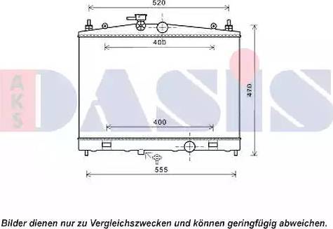 AKS Dasis 070159N - Radiators, Motora dzesēšanas sistēma autodraugiem.lv