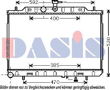 AKS Dasis 070152N - Radiators, Motora dzesēšanas sistēma autodraugiem.lv