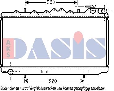 AKS Dasis 070160N - Radiators, Motora dzesēšanas sistēma autodraugiem.lv