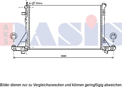 AKS Dasis 070167N - Radiators, Motora dzesēšanas sistēma autodraugiem.lv