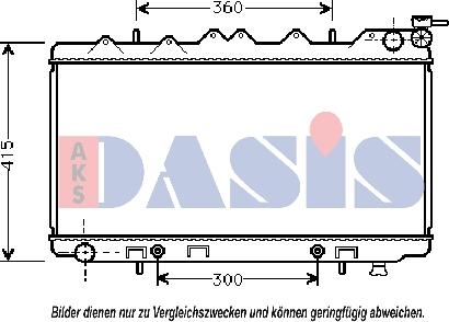 AKS Dasis 070180N - Radiators, Motora dzesēšanas sistēma autodraugiem.lv