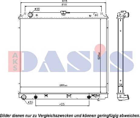 AKS Dasis 070139N - Radiators, Motora dzesēšanas sistēma autodraugiem.lv