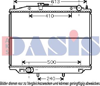 AKS Dasis 070128N - Radiators, Motora dzesēšanas sistēma autodraugiem.lv