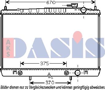 AKS Dasis 070123N - Radiators, Motora dzesēšanas sistēma autodraugiem.lv