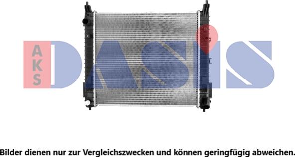 AKS Dasis 070201N - Radiators, Motora dzesēšanas sistēma autodraugiem.lv