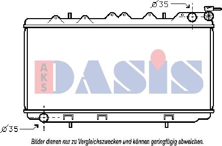 AKS Dasis 070790N - Radiators, Motora dzesēšanas sistēma autodraugiem.lv