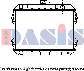 AKS Dasis 071120N - Radiators, Motora dzesēšanas sistēma autodraugiem.lv