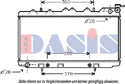 AKS Dasis 071810N - Radiators, Motora dzesēšanas sistēma autodraugiem.lv