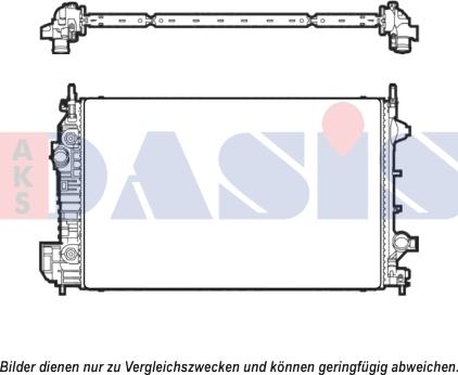 AKS Dasis 190015N - Radiators, Motora dzesēšanas sistēma autodraugiem.lv