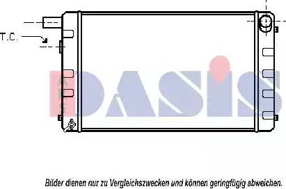 AKS Dasis 190090N - Radiators, Motora dzesēšanas sistēma autodraugiem.lv