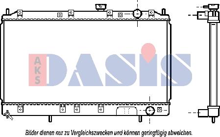 AKS Dasis 140051N - Radiators, Motora dzesēšanas sistēma autodraugiem.lv