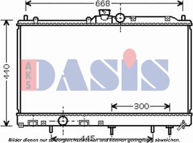 AKS Dasis 140084N - Radiators, Motora dzesēšanas sistēma autodraugiem.lv