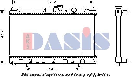 AKS Dasis 140039N - Radiators, Motora dzesēšanas sistēma autodraugiem.lv