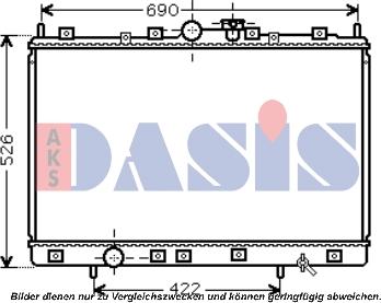 AKS Dasis 140075N - Radiators, Motora dzesēšanas sistēma autodraugiem.lv