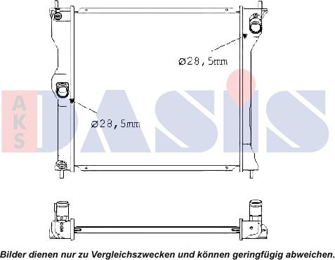 AKS Dasis 140107N - Radiators, Motora dzesēšanas sistēma autodraugiem.lv