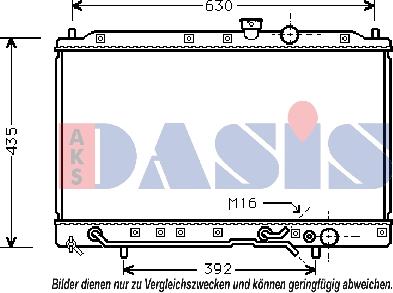 AKS Dasis 140110N - Radiators, Motora dzesēšanas sistēma autodraugiem.lv