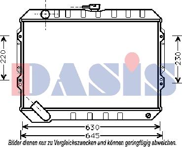 AKS Dasis 140370N - Radiators, Motora dzesēšanas sistēma autodraugiem.lv