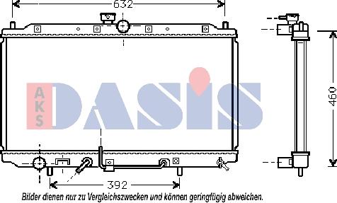 AKS Dasis 141180N - Radiators, Motora dzesēšanas sistēma autodraugiem.lv