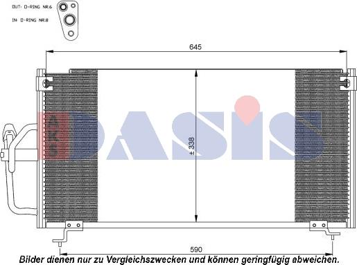 AKS Dasis 142017N - Kondensators, Gaisa kond. sistēma autodraugiem.lv