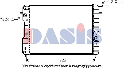 AKS Dasis 150044N - Radiators, Motora dzesēšanas sistēma autodraugiem.lv