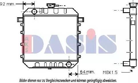 AKS Dasis 150050N - Radiators, Motora dzesēšanas sistēma autodraugiem.lv