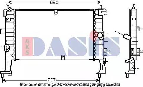 AKS Dasis 150062N - Radiators, Motora dzesēšanas sistēma autodraugiem.lv