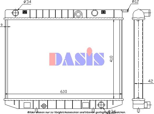 AKS Dasis 150006N - Radiators, Motora dzesēšanas sistēma autodraugiem.lv