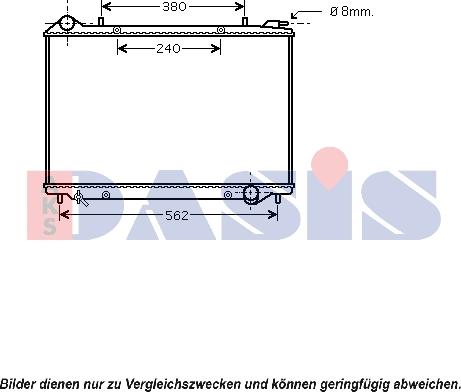 AKS Dasis 150085N - Radiators, Motora dzesēšanas sistēma autodraugiem.lv