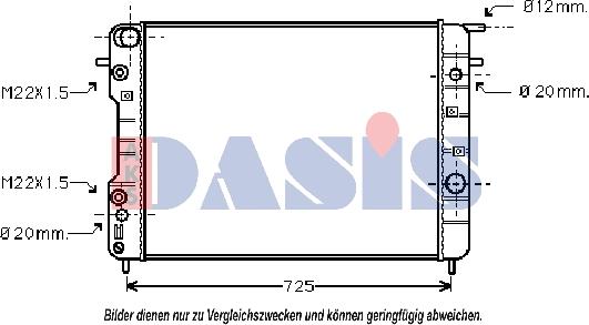 AKS Dasis 150083N - Radiators, Motora dzesēšanas sistēma autodraugiem.lv