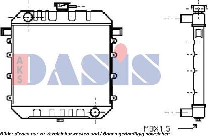 AKS Dasis 150035N - Radiators, Motora dzesēšanas sistēma autodraugiem.lv