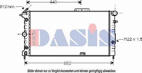 AKS Dasis 150031N - Radiators, Motora dzesēšanas sistēma autodraugiem.lv