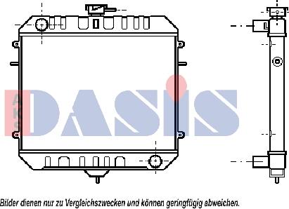 AKS Dasis 150028N - Radiators, Motora dzesēšanas sistēma autodraugiem.lv