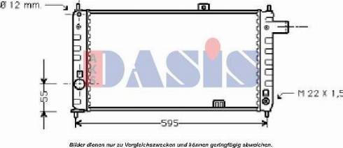 AKS Dasis 150190N - Radiators, Motora dzesēšanas sistēma autodraugiem.lv