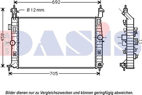 AKS Dasis 150114N - Radiators, Motora dzesēšanas sistēma autodraugiem.lv