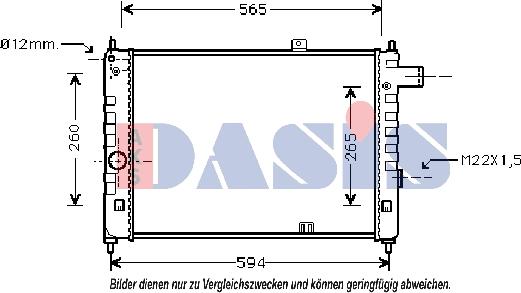 AKS Dasis 150280N - Radiators, Motora dzesēšanas sistēma autodraugiem.lv