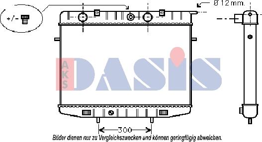AKS Dasis 150700N - Radiators, Motora dzesēšanas sistēma autodraugiem.lv