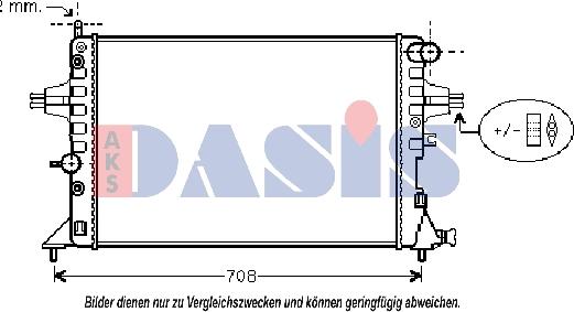 AKS Dasis 151640N - Radiators, Motora dzesēšanas sistēma autodraugiem.lv