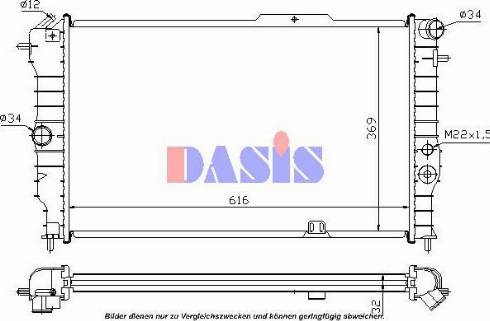 AKS Dasis 151191N - Radiators, Motora dzesēšanas sistēma autodraugiem.lv