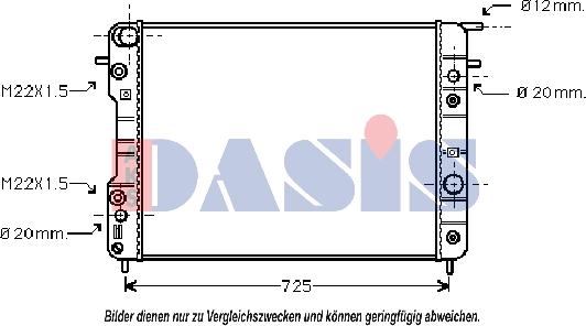 AKS Dasis 151210N - Radiators, Motora dzesēšanas sistēma autodraugiem.lv