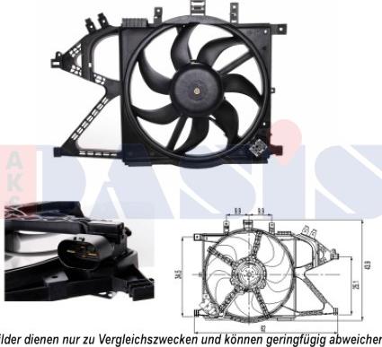 AKS Dasis 158086N - Ventilators, Motora dzesēšanas sistēma autodraugiem.lv